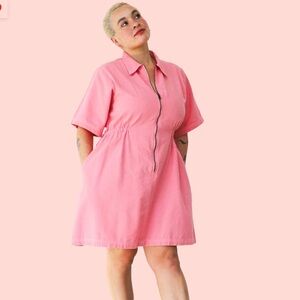Noble Pink Utility Dress Large